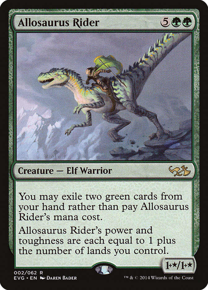 Allosaurus Rider (Elves vs. Goblins) [Duel Decks Anthology] | Gam3 Escape