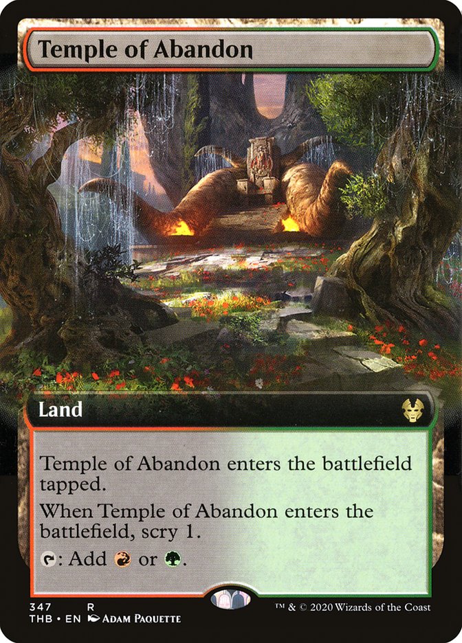 Temple of Abandon (Extended Art) [Theros Beyond Death] | Gam3 Escape