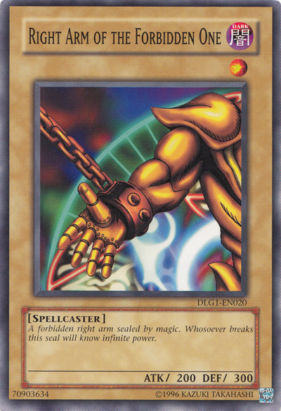 Right Arm of the Forbidden One [DLG1-EN020] Common | Gam3 Escape