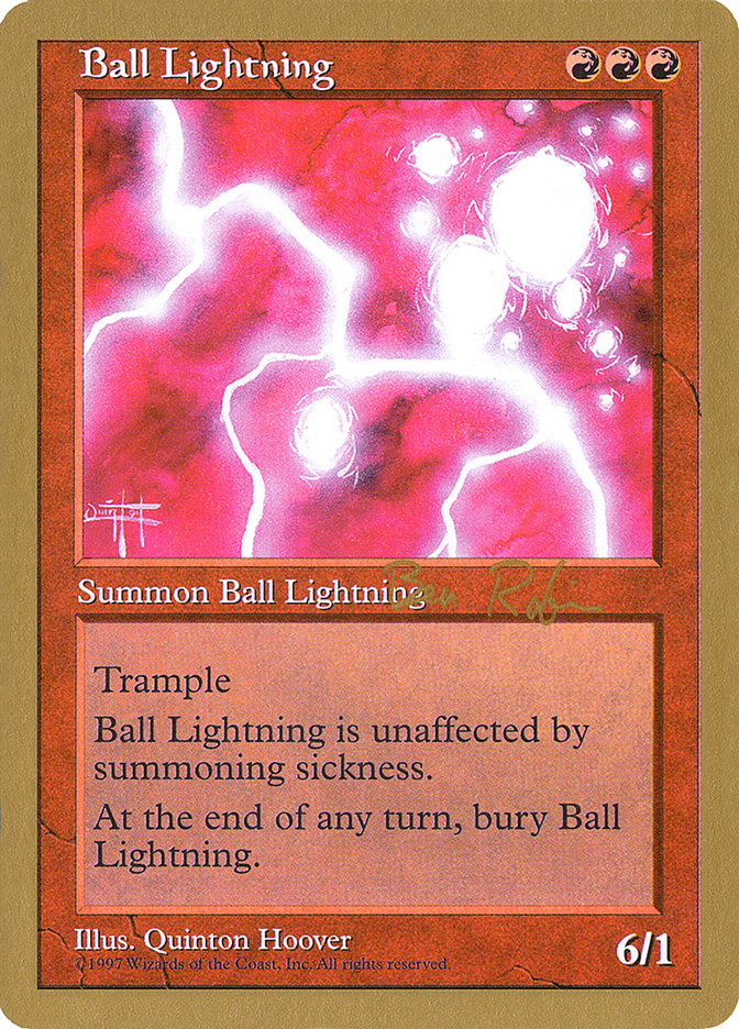 Ball Lightning (Ben Rubin) [World Championship Decks 1998] | Gam3 Escape