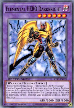 Elemental HERO Darkbright [SGX1-ENA25] Common | Gam3 Escape