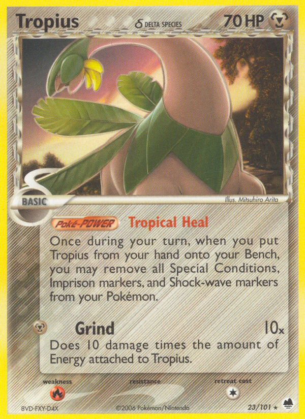 Tropius (23/101) (Delta Species) [EX: Dragon Frontiers] | Gam3 Escape