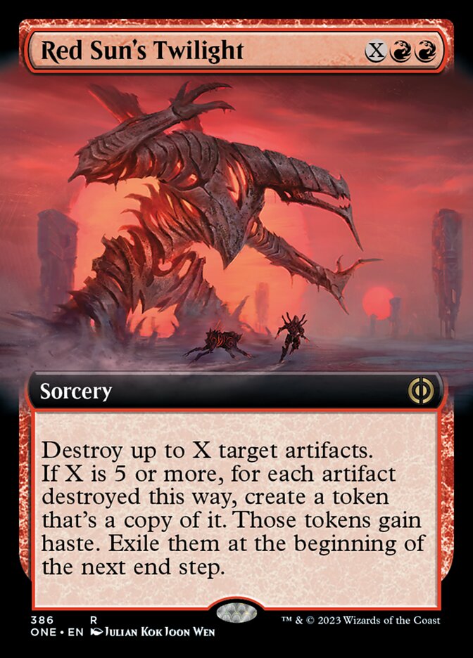 Red Sun's Twilight (Extended Art) [Phyrexia: All Will Be One] | Gam3 Escape