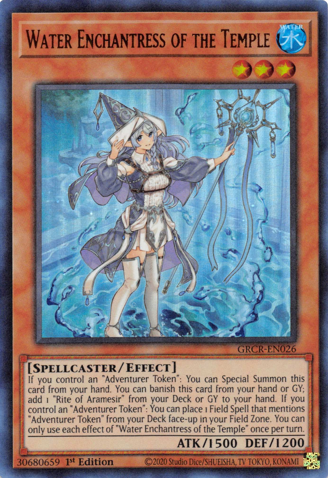 Water Enchantress of the Temple [GRCR-EN026] Ultra Rare | Gam3 Escape