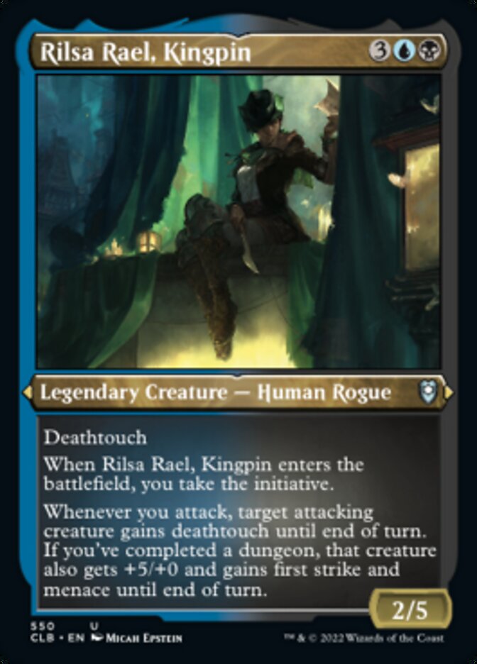 Rilsa Rael, Kingpin (Foil Etched) [Commander Legends: Battle for Baldur's Gate] | Gam3 Escape