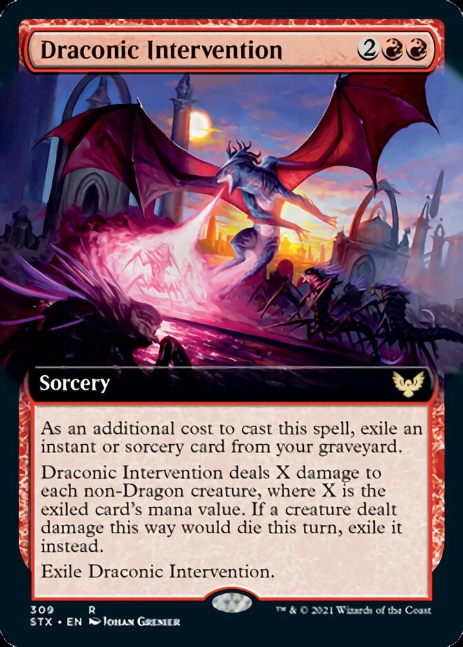 Draconic Intervention (Extended) [Strixhaven: School of Mages] | Gam3 Escape