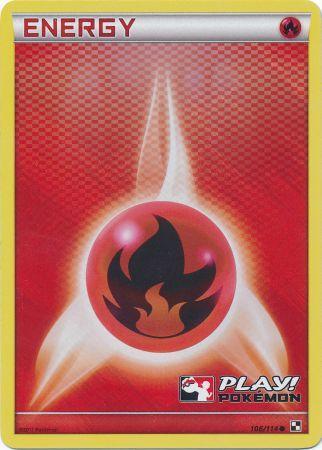 Fire Energy (106/114) (Play Pokemon Promo) [Black & White: Base Set] | Gam3 Escape