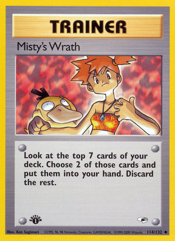 Misty's Wrath (114/132) [Gym Heroes 1st Edition] | Gam3 Escape