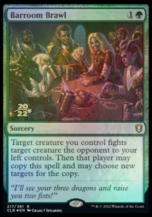 Barroom Brawl [Commander Legends: Battle for Baldur's Gate Prerelease Promos] | Gam3 Escape