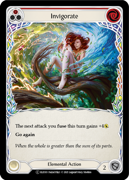Invigorate (Red) [U-ELE103] Unlimited Rainbow Foil | Gam3 Escape