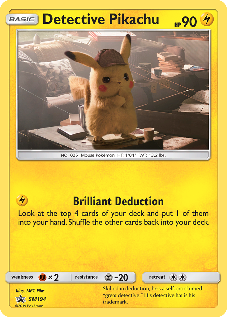 Detective Pikachu (SM194) [Sun & Moon: Black Star Promos] | Gam3 Escape