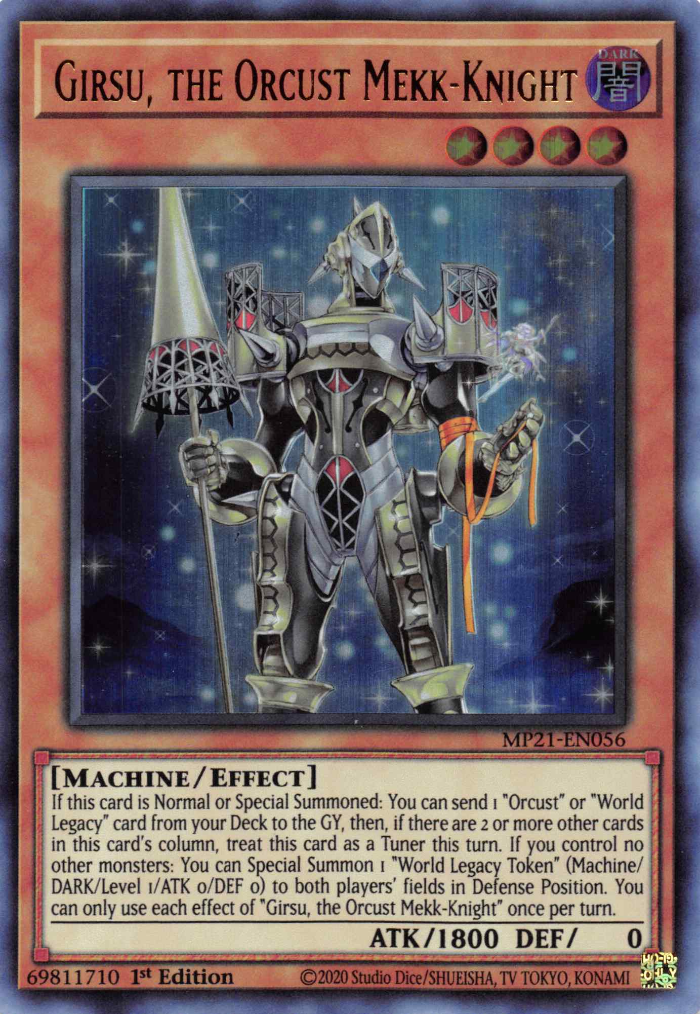 Girsu, the Orcust Mekk-Knight [MP21-EN056] Ultra Rare | Gam3 Escape