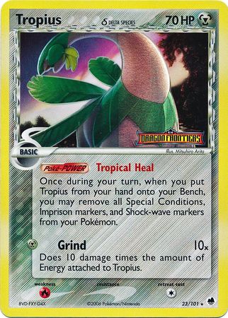 Tropius (23/101) (Delta Species) (Stamped) [EX: Dragon Frontiers] | Gam3 Escape