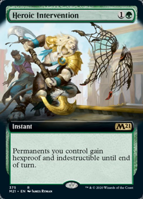 Heroic Intervention (Extended Art) [Core Set 2021] | Gam3 Escape