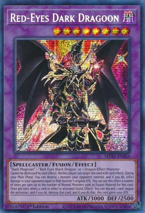 Red-Eyes Dark Dragoon [MP22-EN264] Prismatic Secret Rare | Gam3 Escape