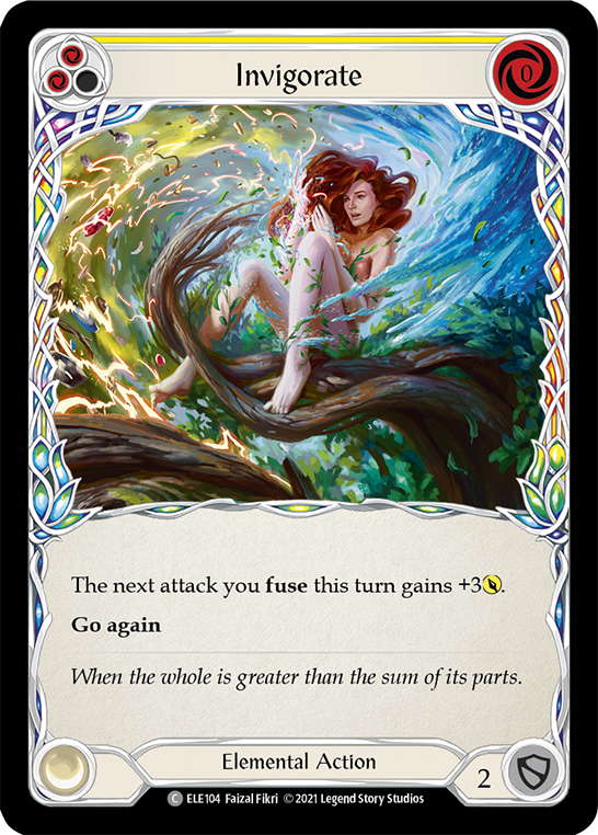 Invigorate (Yellow) [ELE104] (Tales of Aria)  1st Edition Rainbow Foil | Gam3 Escape