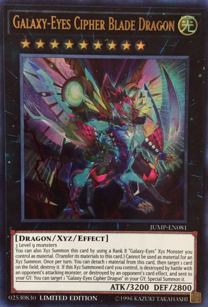 Galaxy-Eyes Cipher Blade Dragon [JUMP-EN081] Ultra Rare | Gam3 Escape