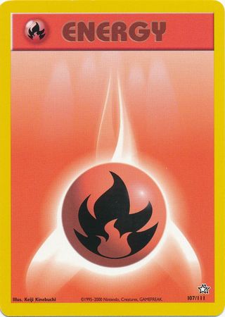 Fire Energy (107/111) [Neo Genesis Unlimited] | Gam3 Escape