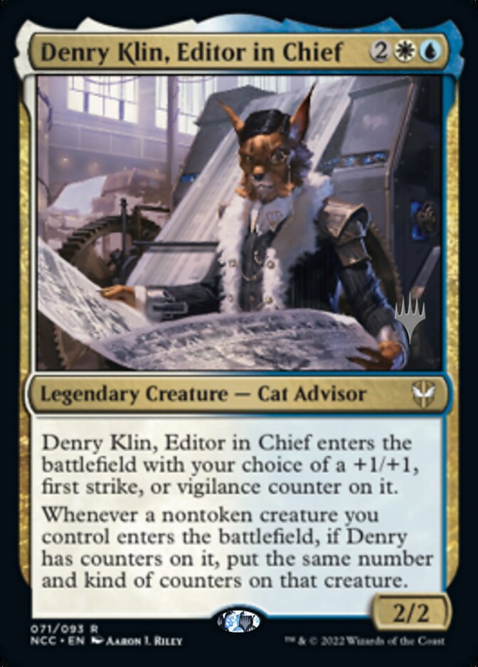 Denry Klin, Editor in Chief (Promo Pack) [Streets of New Capenna Commander Promos] | Gam3 Escape