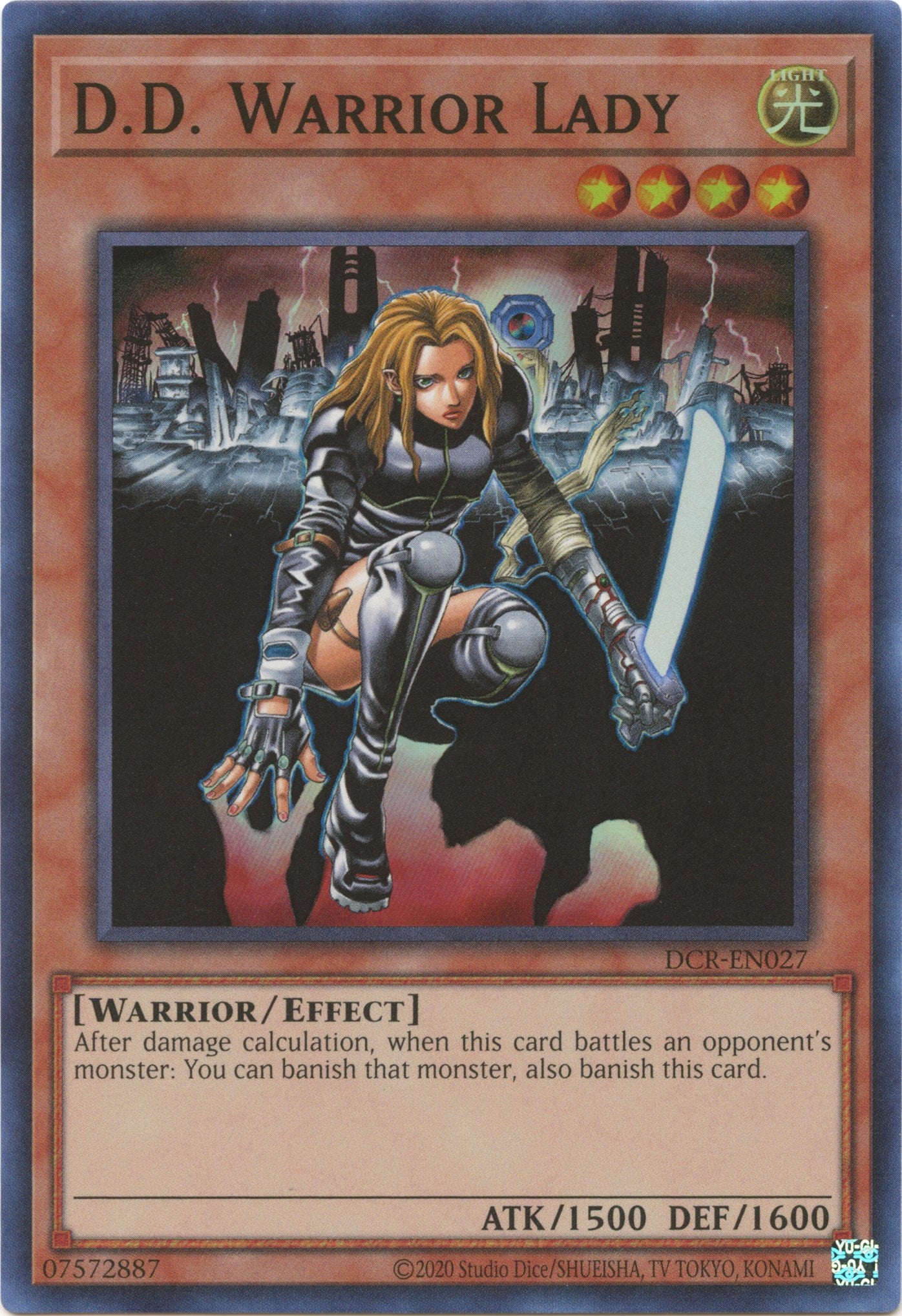 D.D. Warrior Lady (25th Anniversary) [DCR-EN027] Super Rare | Gam3 Escape