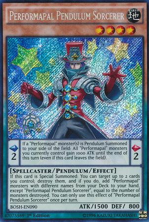 Performapal Pendulum Sorcerer [BOSH-EN090] Secret Rare | Gam3 Escape