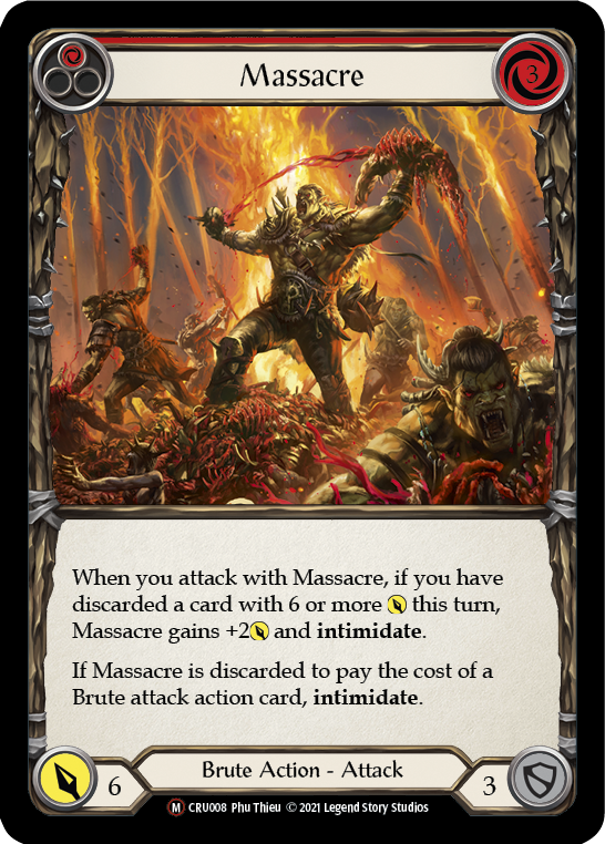 Massacre (Rainbow Foil) [CRU008-RF] Unlimited Rainbow Foil | Gam3 Escape