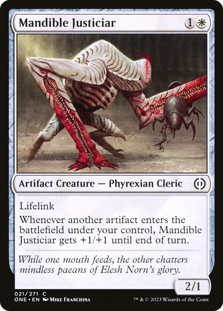 Mandible Justiciar [Phyrexia: All Will Be One] | Gam3 Escape