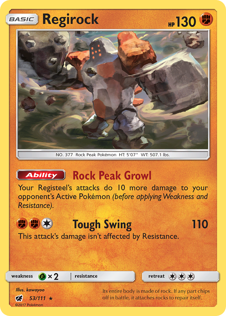 Regirock (53/111) [Sun & Moon: Crimson Invasion] | Gam3 Escape