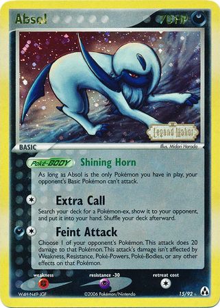 Absol (15/92) (Stamped) [EX: Legend Maker] | Gam3 Escape