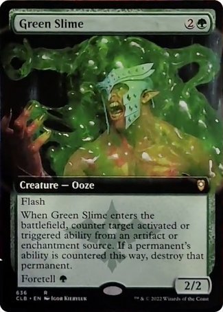 Green Slime (Extended Art) [Commander Legends: Battle for Baldur's Gate] | Gam3 Escape