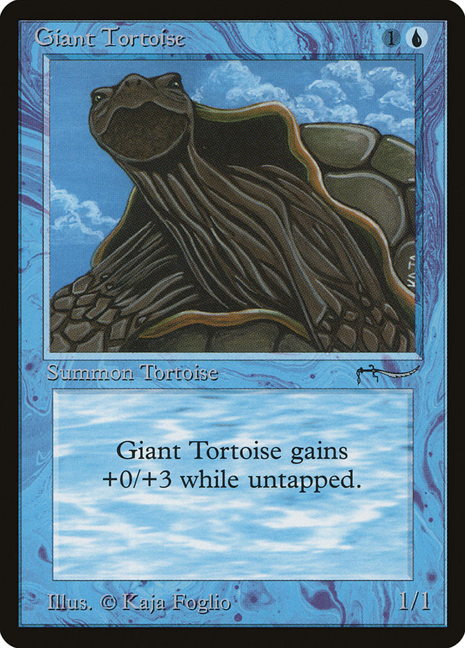 Giant Tortoise (Dark Mana Cost) [Arabian Nights] | Gam3 Escape