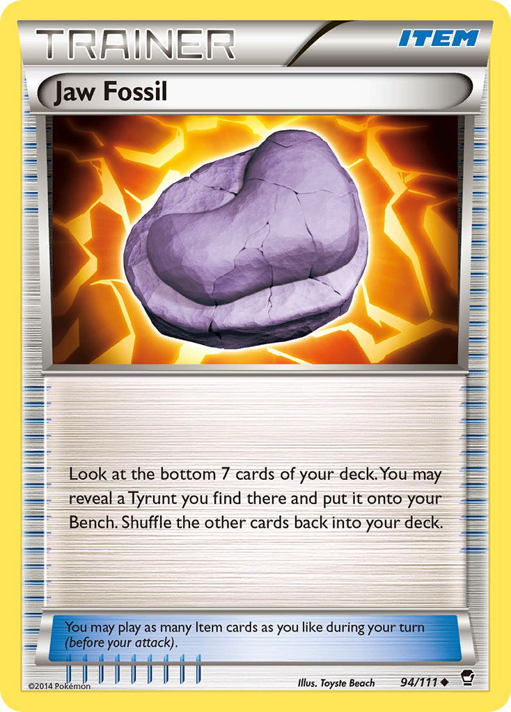 Jaw Fossil (94/111) [XY: Furious Fists] | Gam3 Escape