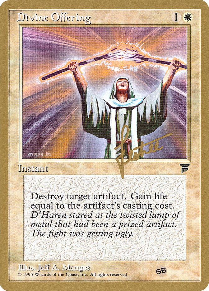 Divine Offering (Bertrand Lestree) (SB) [Pro Tour Collector Set] | Gam3 Escape