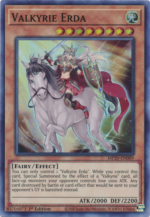 Valkyrie Erda [MP20-EN089] Super Rare | Gam3 Escape