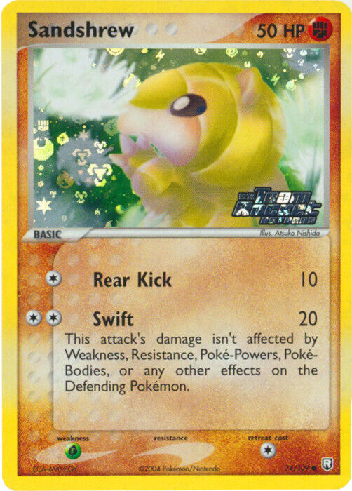 Sandshrew (74/109) (Stamped) [EX: Team Rocket Returns] | Gam3 Escape