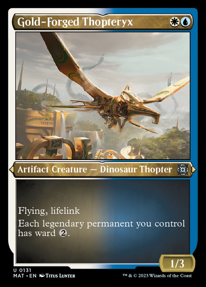 Gold-Forged Thopteryx (Foil Etched) [March of the Machine: The Aftermath] | Gam3 Escape