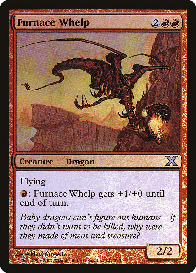 Furnace Whelp (Premium Foil) [Tenth Edition] | Gam3 Escape