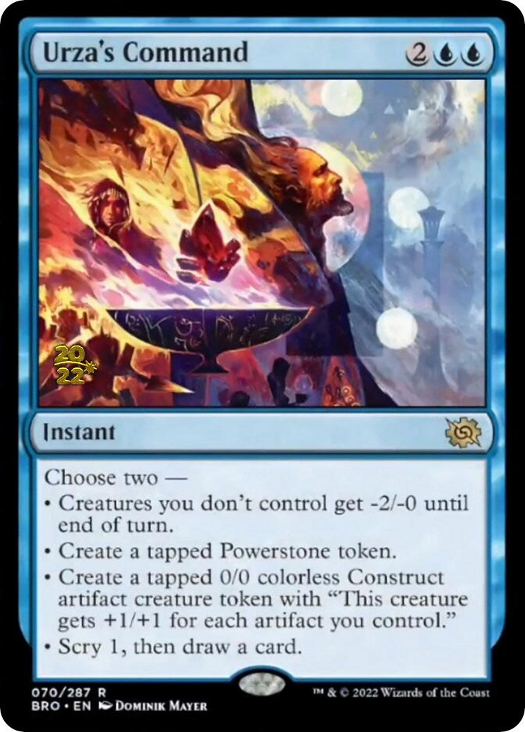 Urza's Command [The Brothers' War: Prerelease Promos] | Gam3 Escape