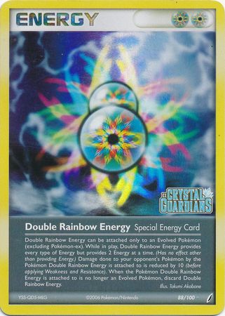 Double Rainbow Energy (88/100) (Stamped) [EX: Crystal Guardians] | Gam3 Escape