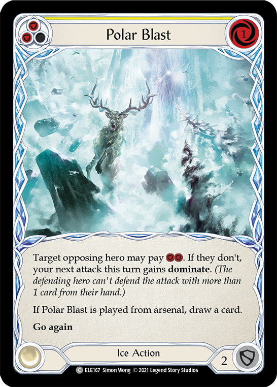 Polar Blast (Yellow) [ELE167] (Tales of Aria)  1st Edition Rainbow Foil | Gam3 Escape