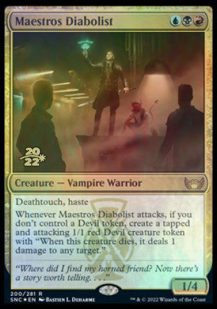 Maestros Diabolist [Streets of New Capenna Prerelease Promos] | Gam3 Escape