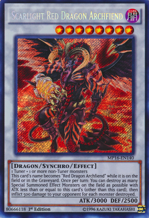 Scarlight Red Dragon Archfiend [MP16-EN140] Secret Rare | Gam3 Escape