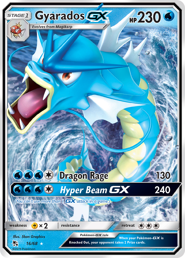 Gyarados GX (16/68) [Sun & Moon: Hidden Fates] | Gam3 Escape