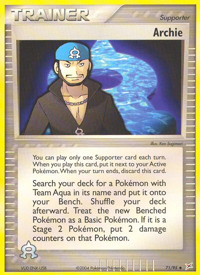 Archie (71/95) [EX: Team Magma vs Team Aqua] | Gam3 Escape