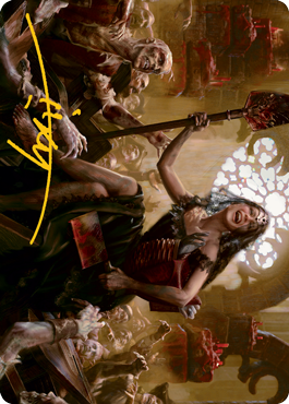 Gisa, Glorious Resurrector Art Card (Gold-Stamped Signature) [Innistrad: Midnight Hunt Art Series] | Gam3 Escape