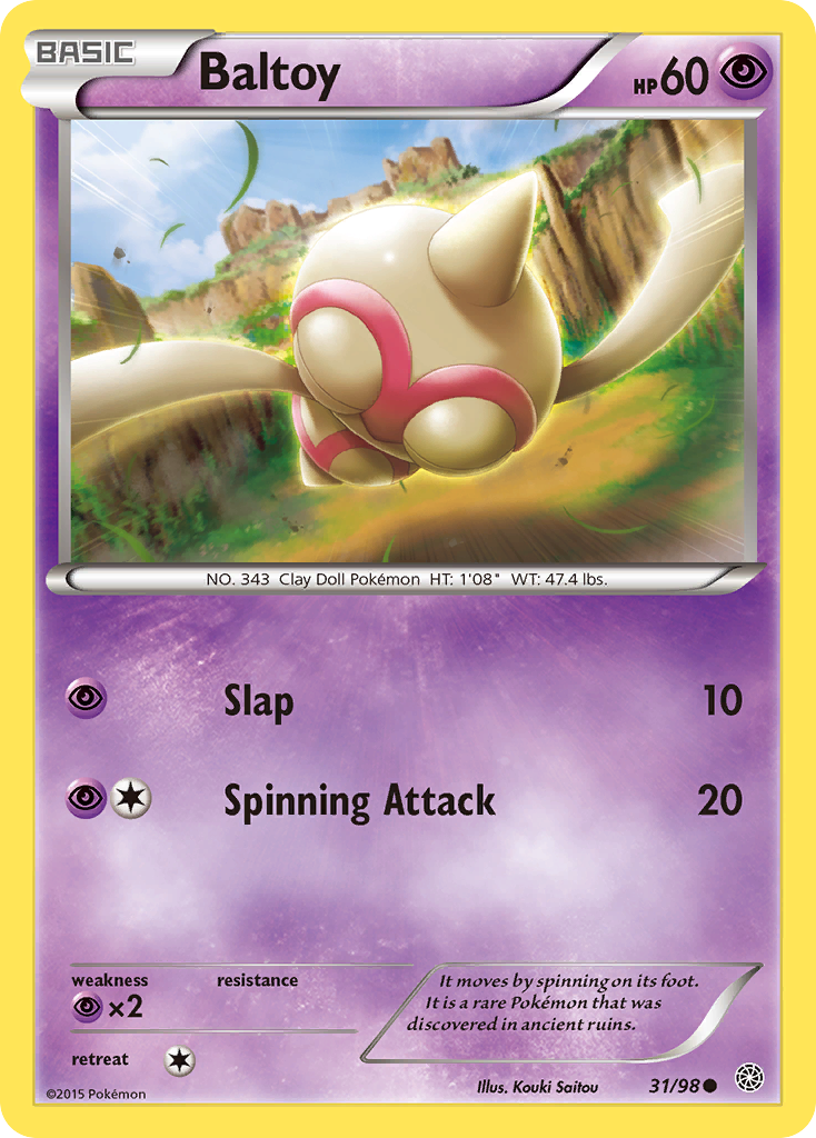 Baltoy (31/98) [XY: Ancient Origins] | Gam3 Escape