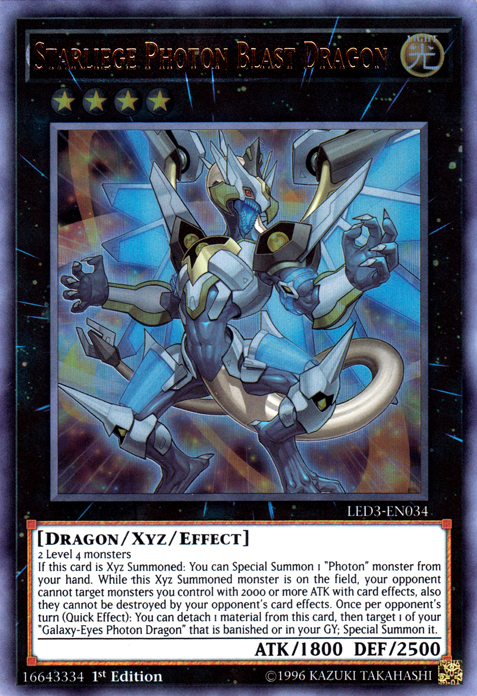 Starliege Photon Blast Dragon [LED3-EN034] Ultra Rare | Gam3 Escape