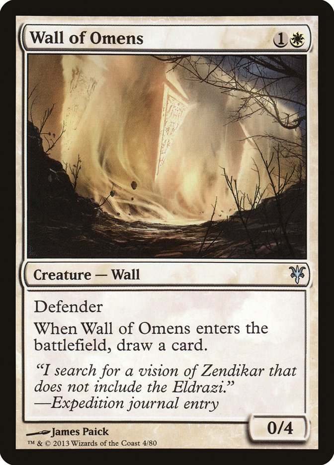 Wall of Omens [Duel Decks: Sorin vs. Tibalt] | Gam3 Escape