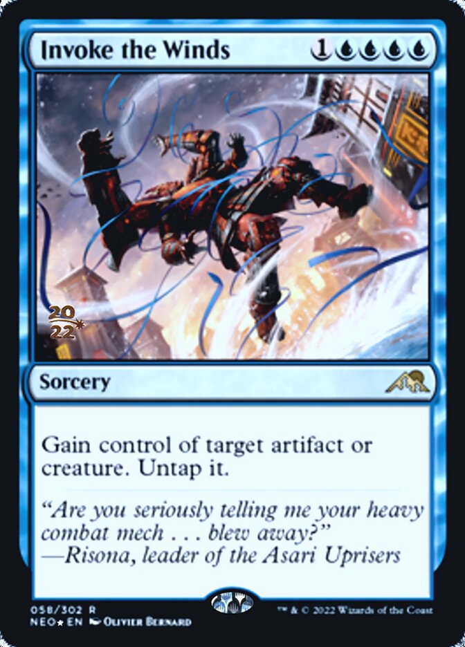 Invoke the Winds [Kamigawa: Neon Dynasty Prerelease Promos] | Gam3 Escape