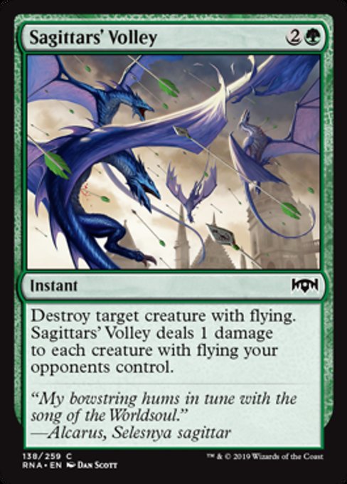 Sagittars' Volley [Ravnica Allegiance] | Gam3 Escape